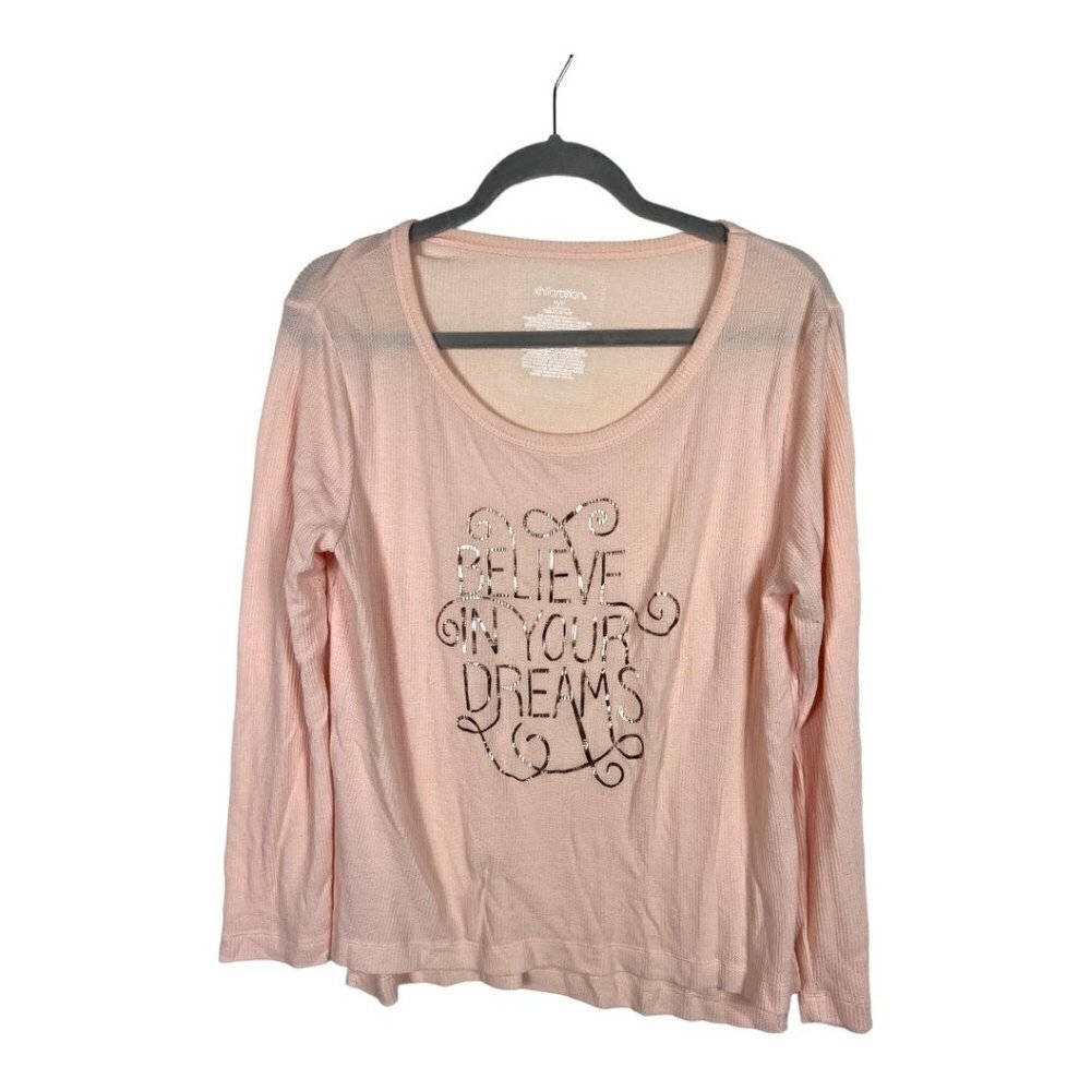 Xhilaration pink sleepwear thermal top